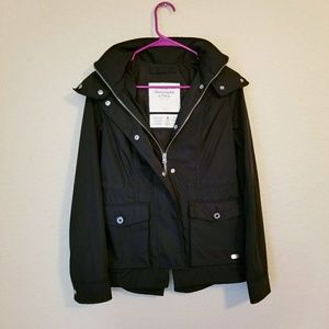 Abercrombie & Fitch Rain Jacket Hooded Zip Parka